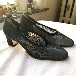 floral see-through heels